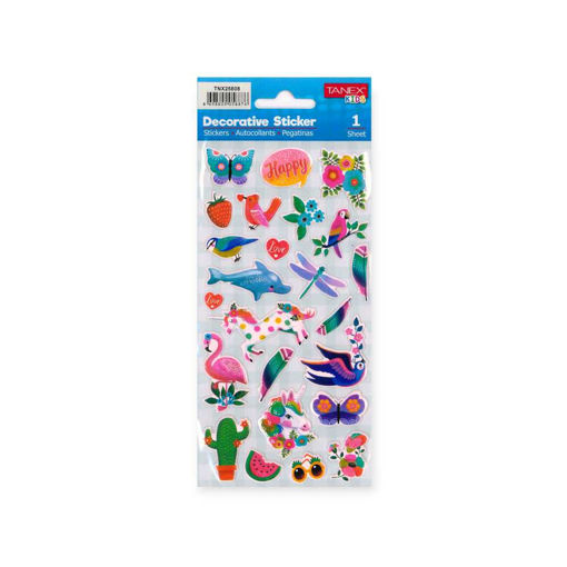 Picture of TANEX KIDS DECORATIVE CUTE TROPICAL STICKERS